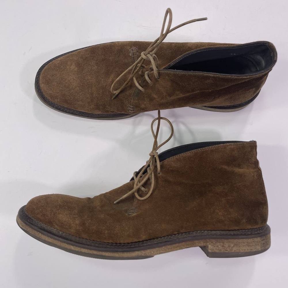To Boot New York Mens Sz 13 Brown Suede Casual Lifestyle Daily Chukka Boot Italy